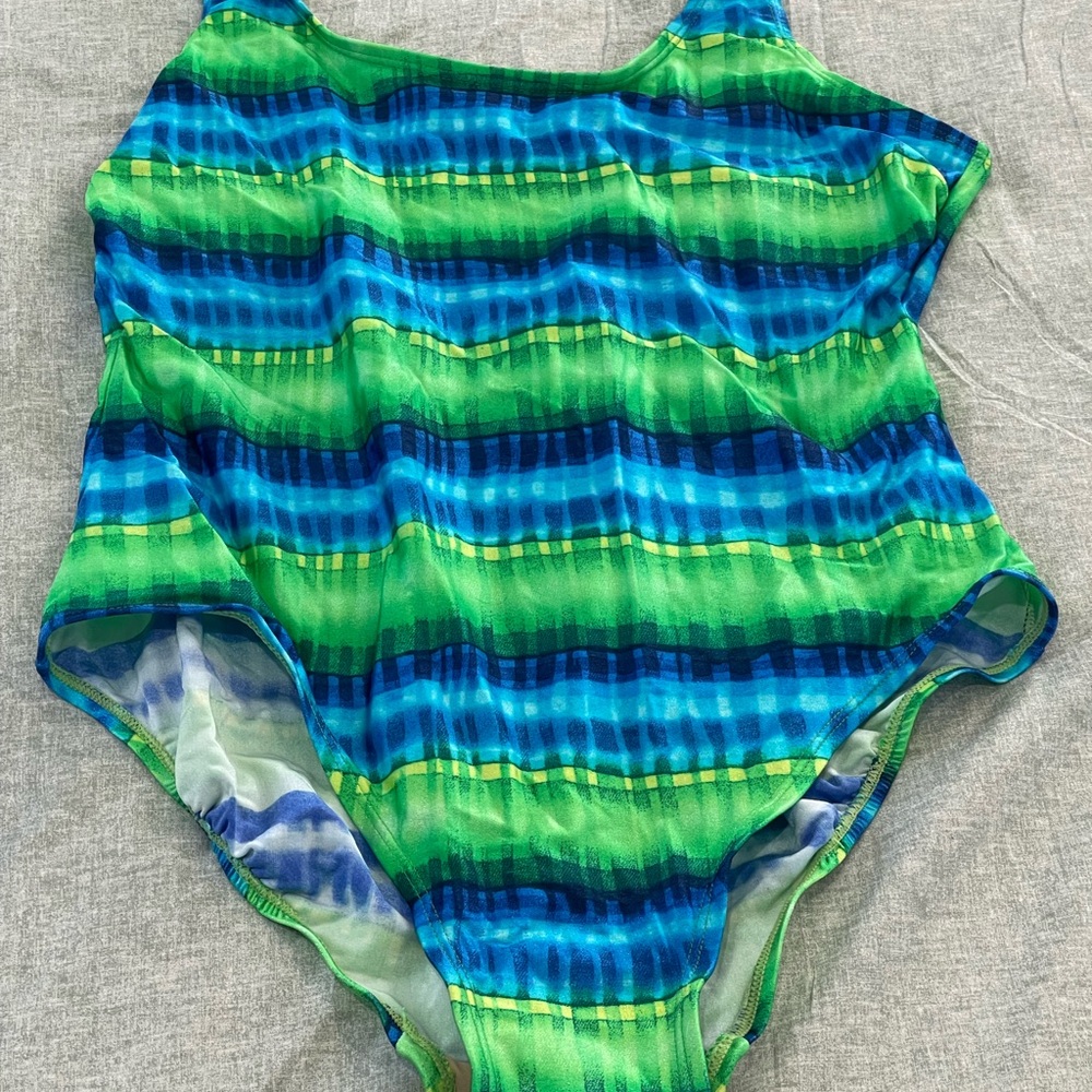 Like New Islander‎ 16 One Piece Striped Swimsuit
